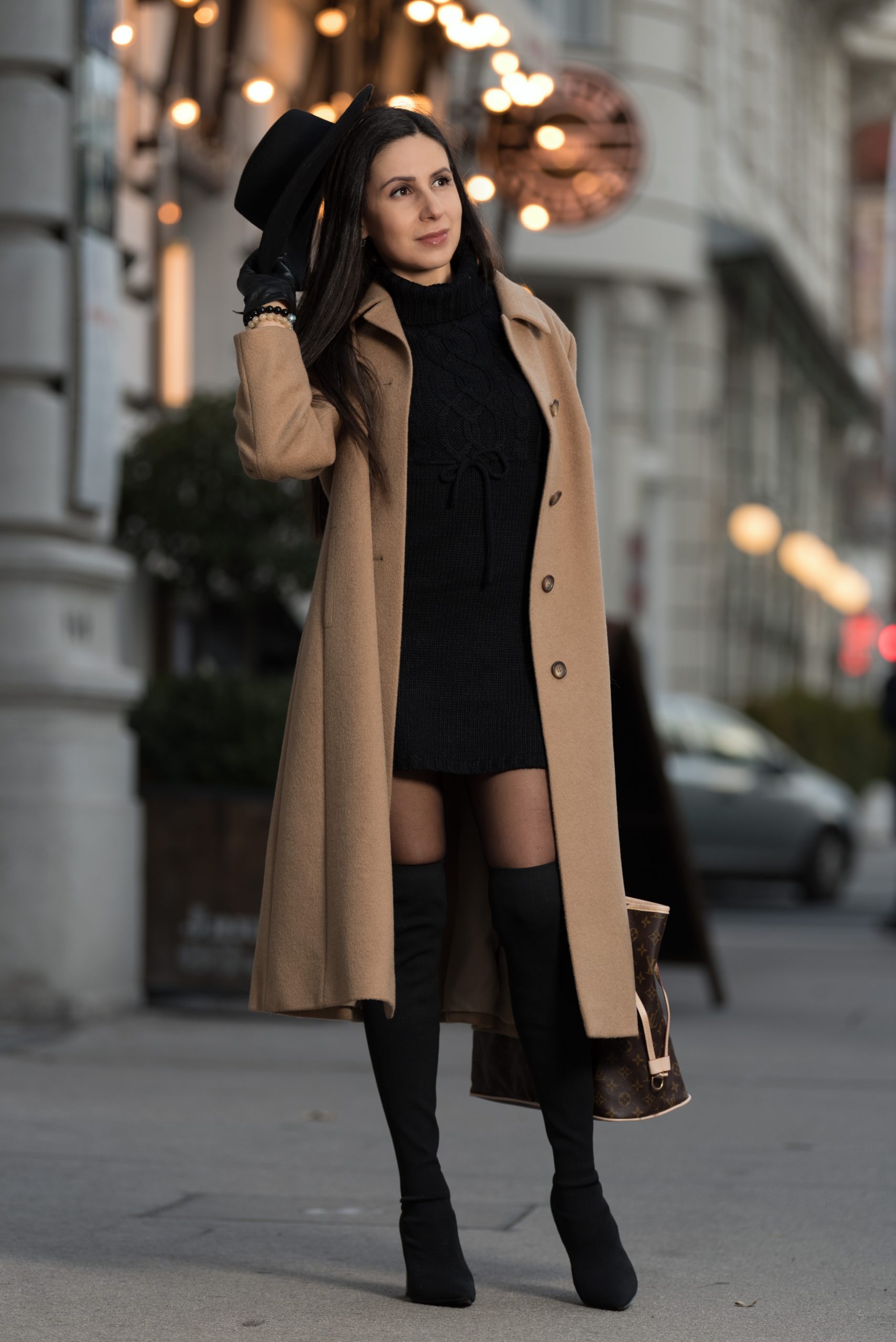 Fashion Coats Floor-Length Coats Misslook Floor-Lenght Coat nude flecked casual look 